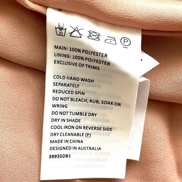 Bardot Cold Shoulder High Low Slip Dress Sz 8 - Picture 6 of 11